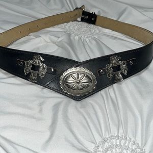 vintage concho & thunderbird belt
